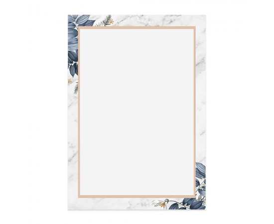 Regal Marble A4 Letter Stationary Paper - Pack of 15 - with complimentary Kraft Envelopes