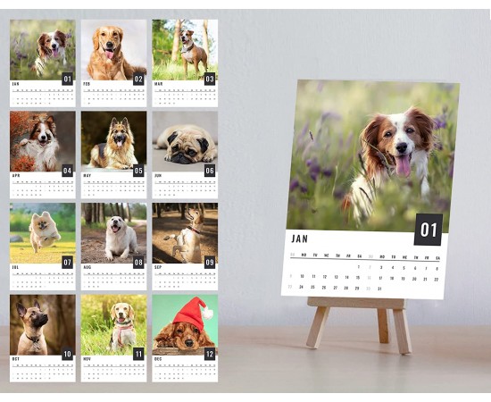 Dog Lover Desktop Calendar 2022
