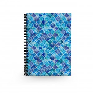 Moroccan Blue - 100-page Square Grid Notebook