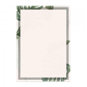 Merino Botanical A5 Letter Stationary Paper - Pack of 24 - with complimentary Kraft Envelopes
