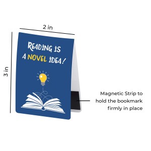 Booklovers Pun Set - Pack of 4 Magnetic Bookmarks