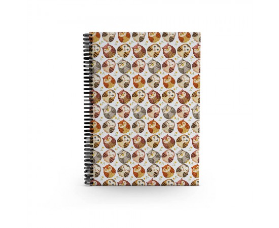 Cute Owl - 100-page Square Grid Notebook