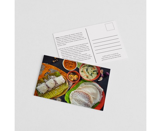 Flavors of India Postcards - Pack of 30 Postcards by food blogger Sahithi A (6*4 in)